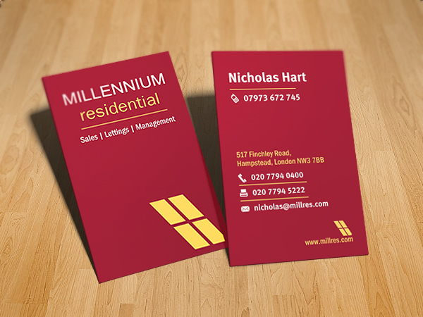 Stationery Design by Two heads for MillRes | Design #81130