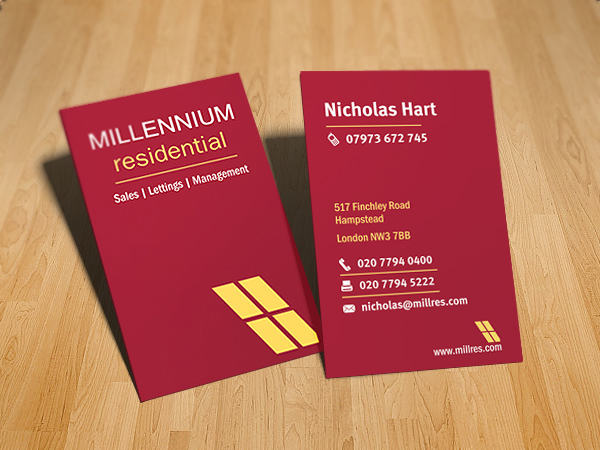 Stationery Design by Two heads for MillRes | Design #81870