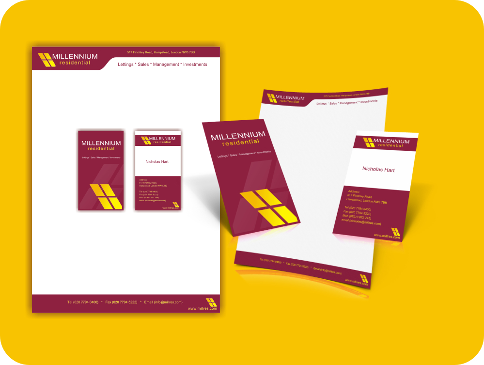 Stationery Design by SiddKidd for MillRes | Design #64996