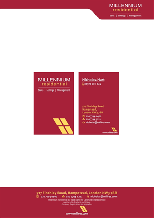 Stationery Design by SiddKidd for MillRes | Design: #81167