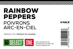 Rainbow Pepper Label for Grocery stores (4pk bell peppers) | Etikett-Design von 68_Design