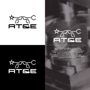 "American Tool & Engineering, Inc." or "AT&E" (both optional) | Logo Design by ds | designstructure