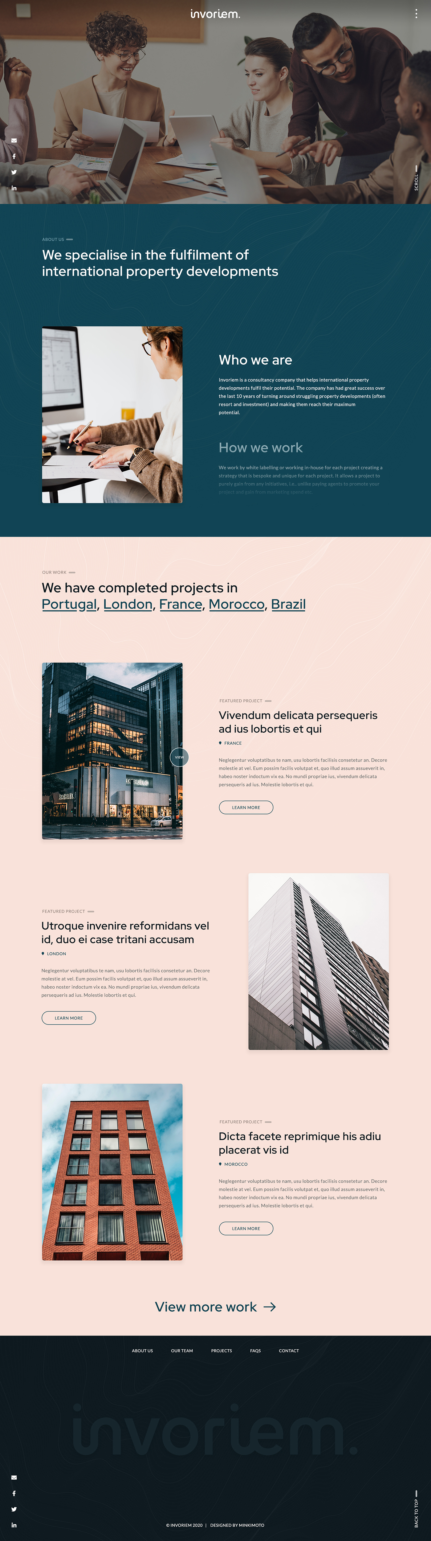 Web Design by Minkimoto for this project | Design #25544733