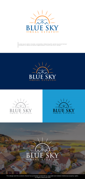 Blue Sky Real Estate | Logo Design by Kim Ji