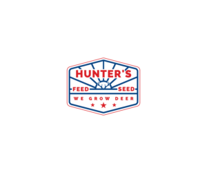 Hunter's Feed (space) Seed We Grow Deer(bottom of logo) | Logo Design by step forward 2