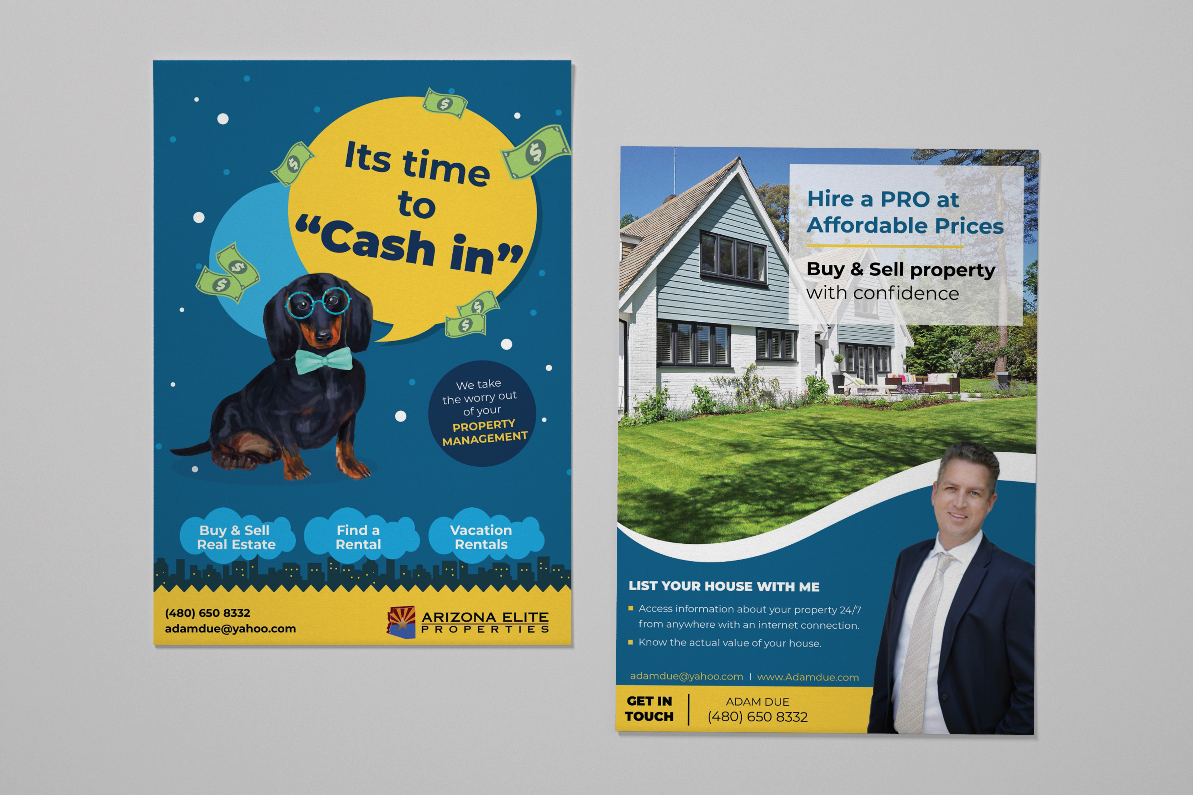Design de Flyer par Creative Chamber pour Arizona Elite Properties | Design #25523203