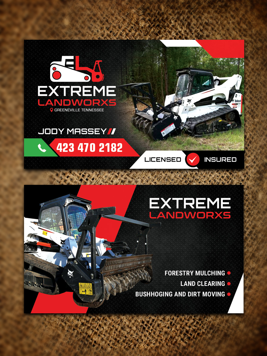 Business Card Design by Sandaruwan for Extreme Landworxs  | Design #25513481