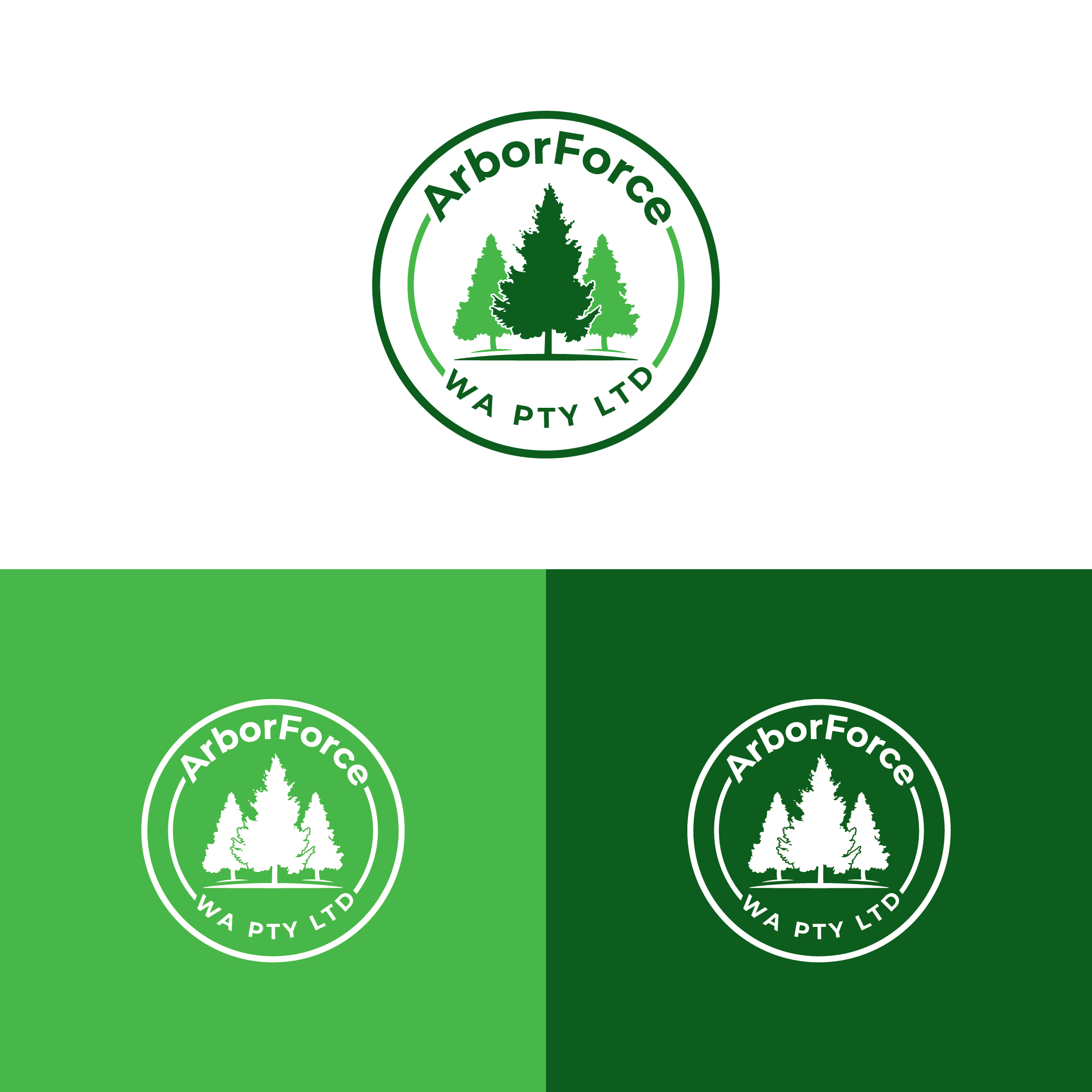 Logo Design by Kreative_Finger for ArborForce WA Pty Ltd | Design #25508502