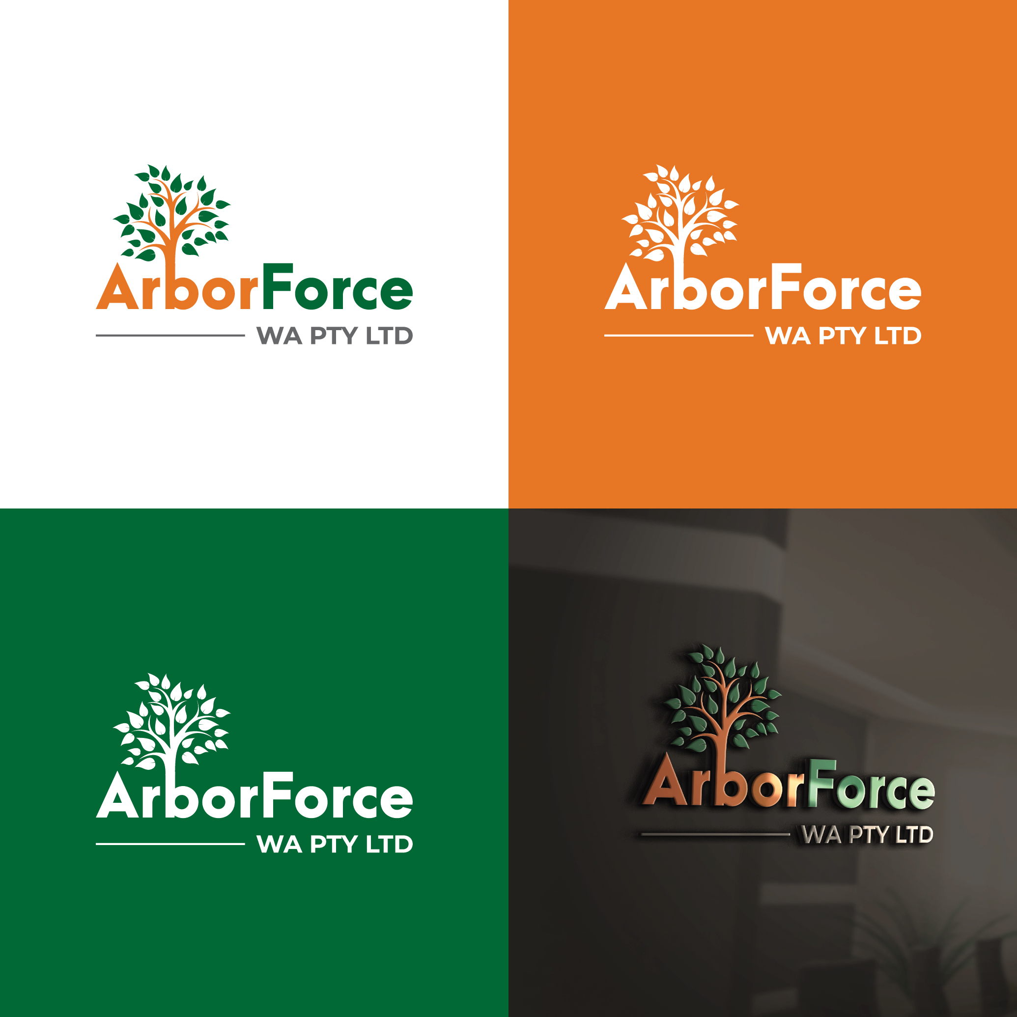 Logo Design by Kreative_Finger for ArborForce WA Pty Ltd | Design #25508503