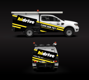vehicle branding / half wrap - quarter wrap  | Car Wrap Design by Kira Graphics