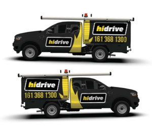vehicle branding / half wrap - quarter wrap 