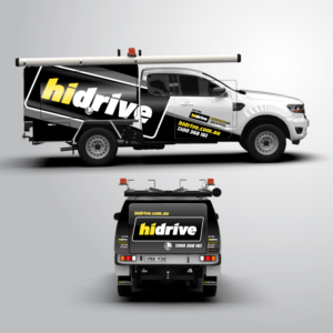 vehicle branding / half wrap - quarter wrap  | Car Wrap Design by Radsky17