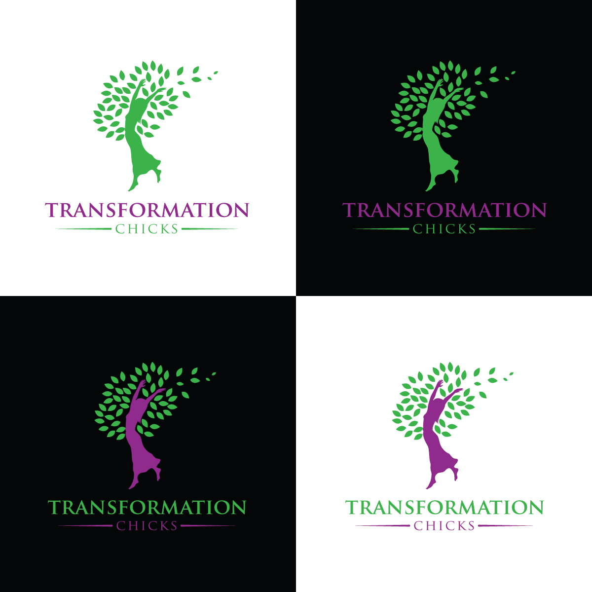 Logo Design by Rii for Transformation Chicks | Design #25535689