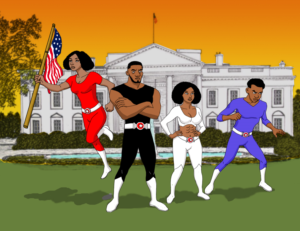 The Foundationals superhero family  | Diseño de Personaje por wanagaran