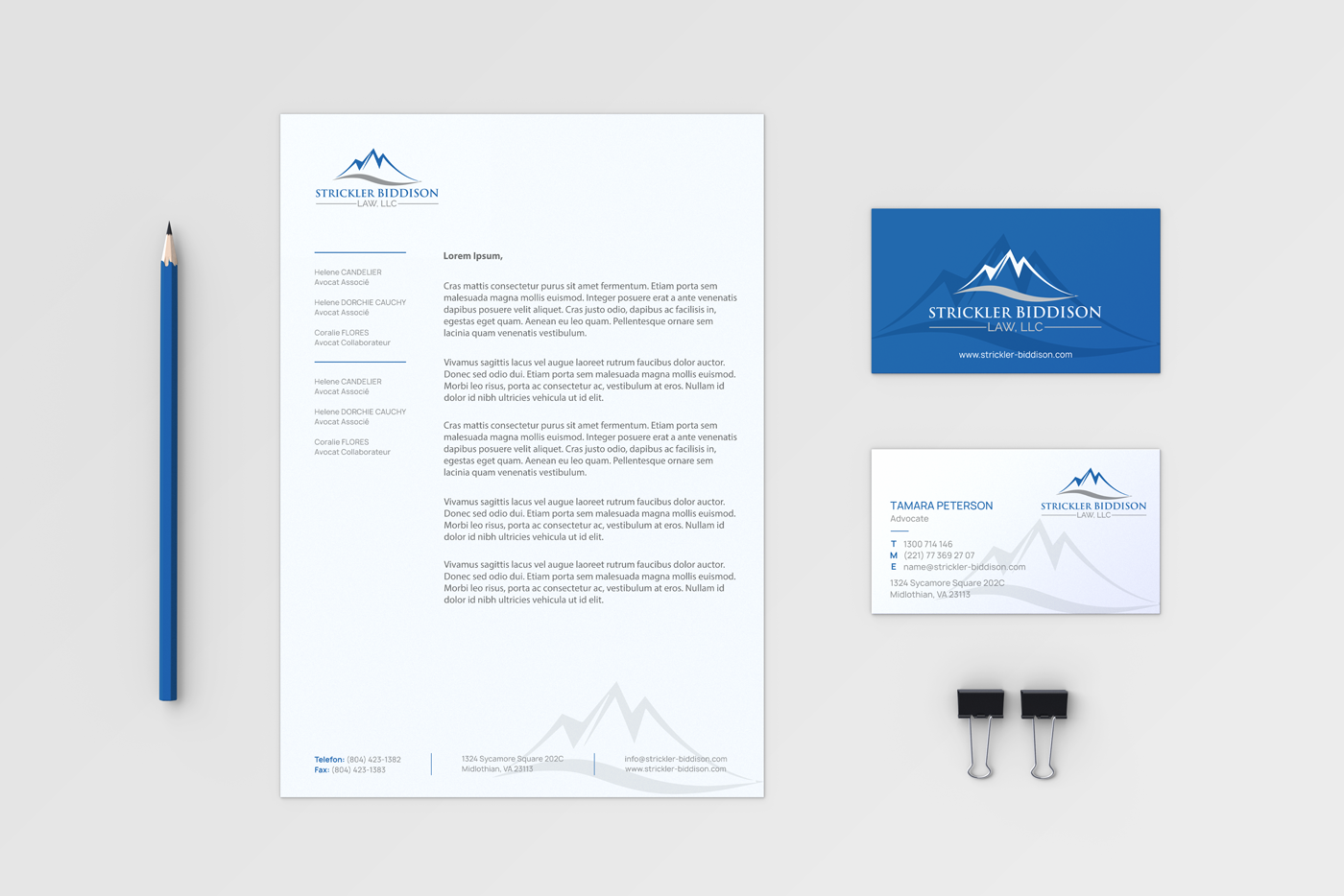 Letterhead Design by HYPdesign for Stevens, Littman, Biddison, Tharp & Weinberg, LLC  | Design #25518363