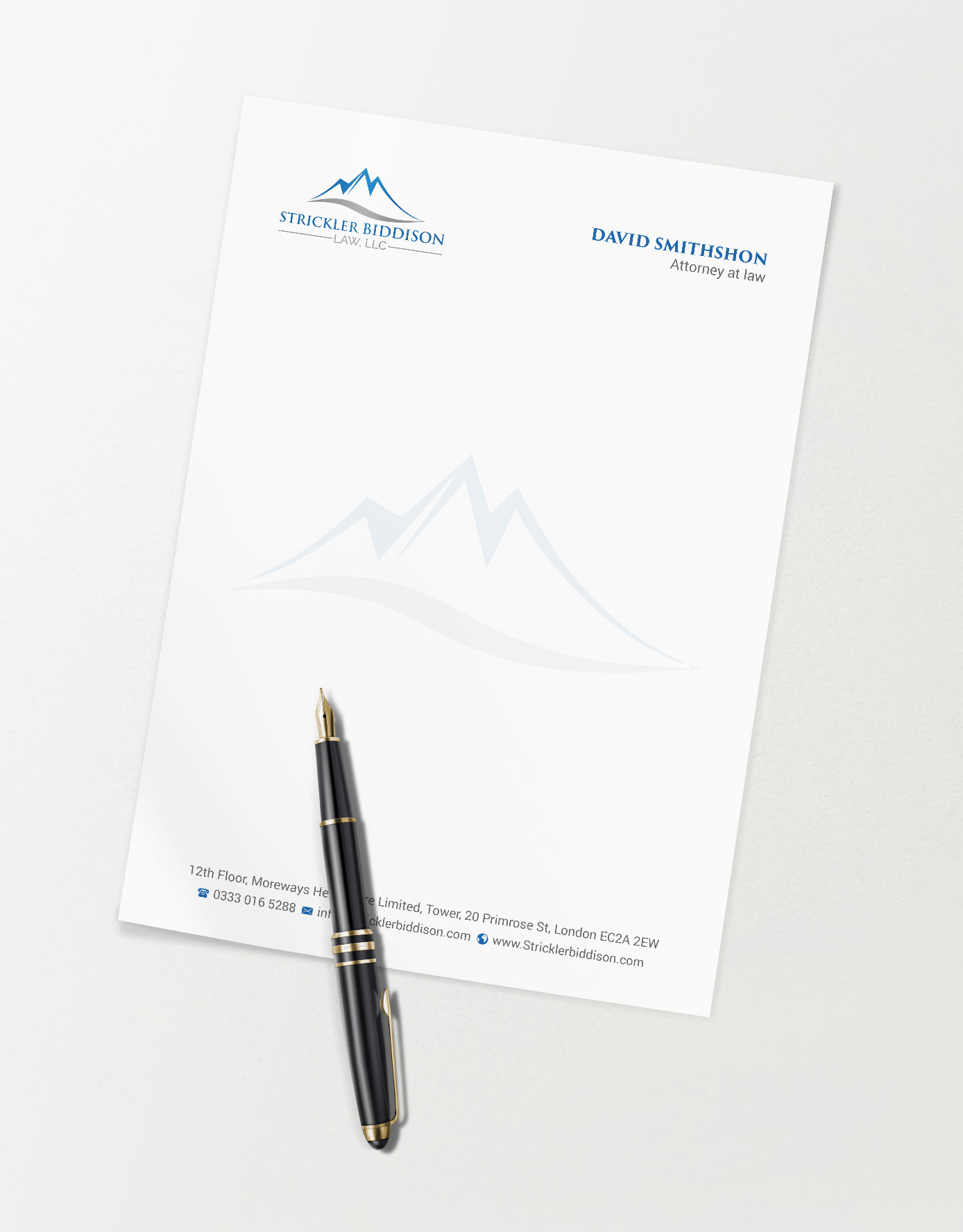 Letterhead Design by R.design for Stevens, Littman, Biddison, Tharp & Weinberg, LLC  | Design #25510143