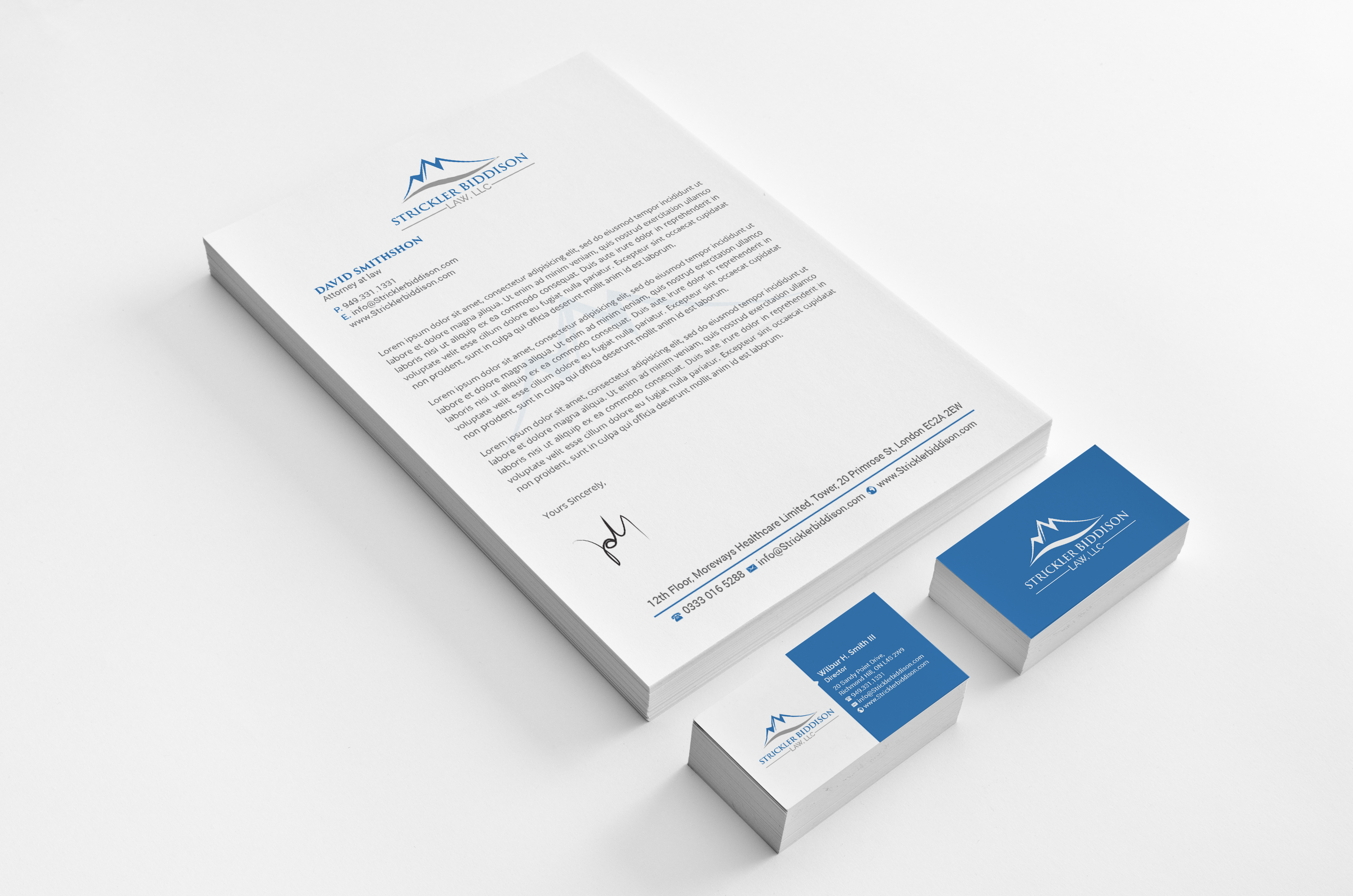 Briefkopf-Design von R.design für Stevens, Littman, Biddison, Tharp & Weinberg, LLC  | Design #25513694