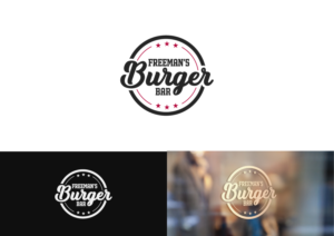 Freeman's Burger Bar | Logo Design by The Marble Peach