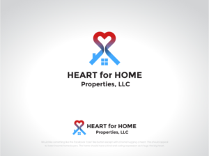 I’m ok if the logo is without words, or with the words “Heart for Home Properties, LLC” | Logo Design by dharlan