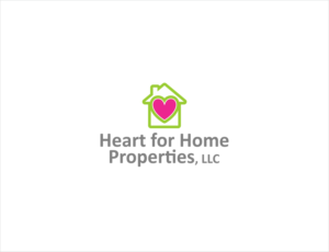 I’m ok if the logo is without words, or with the words “Heart for Home Properties, LLC” | Logo Design by BNdesigner