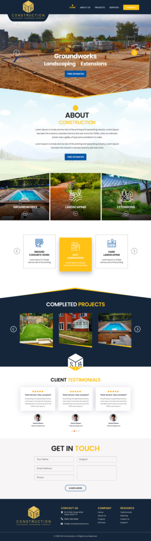 Construction Company Website | Diseño Web por Shijo John