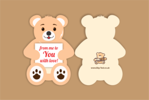 Teddy Bear Card & Envelope Design