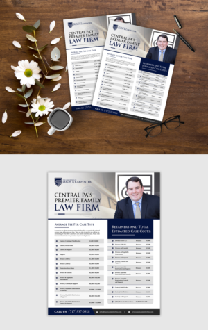 Legal Service Estimated Retainer and Average Case Value | Diseño de Flyer por ZeneFashions