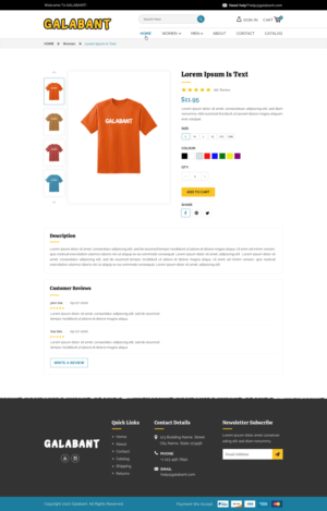 Web Design by Sbss for Galabant | Design: #25737835