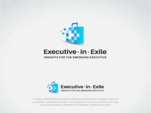 Executive - in - Exile        [the tag line is]      Insights for the emerging executive | Logo Design by dharlan