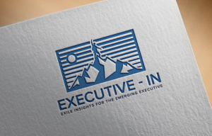 Executive - in - Exile        [the tag line is]      Insights for the emerging executive | Logo Design by 4tech services