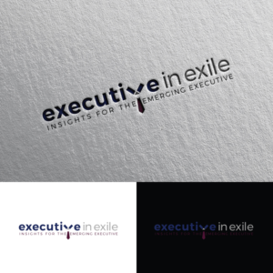 Executive - in - Exile        [the tag line is]      Insights for the emerging executive | Logo-Design von Rii