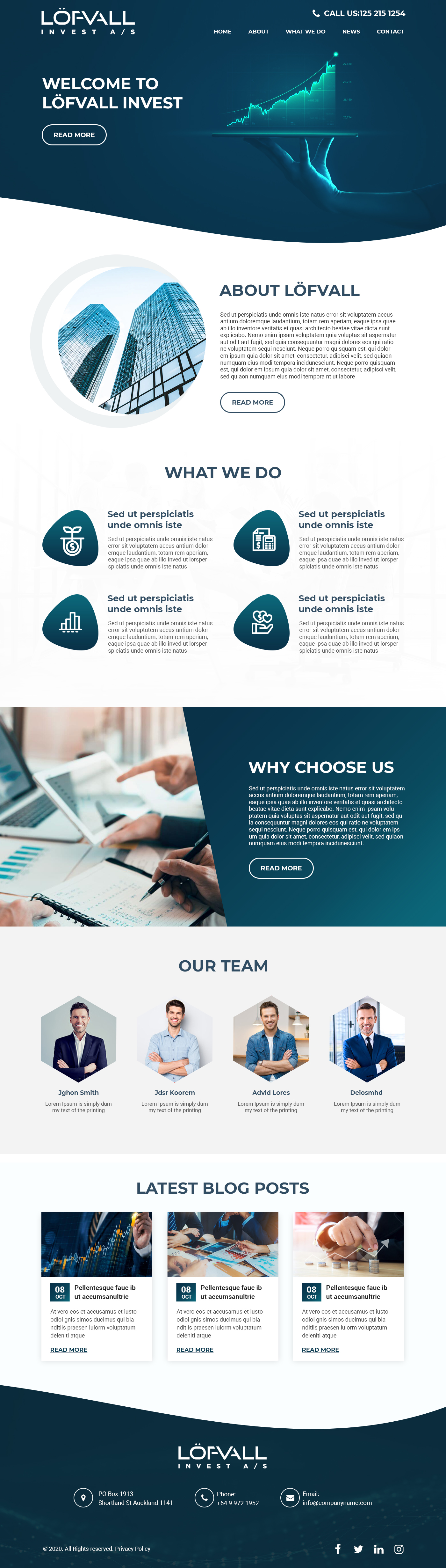 Web-Design von MAHABA für Löfvall Invest A/S | Design #25548583