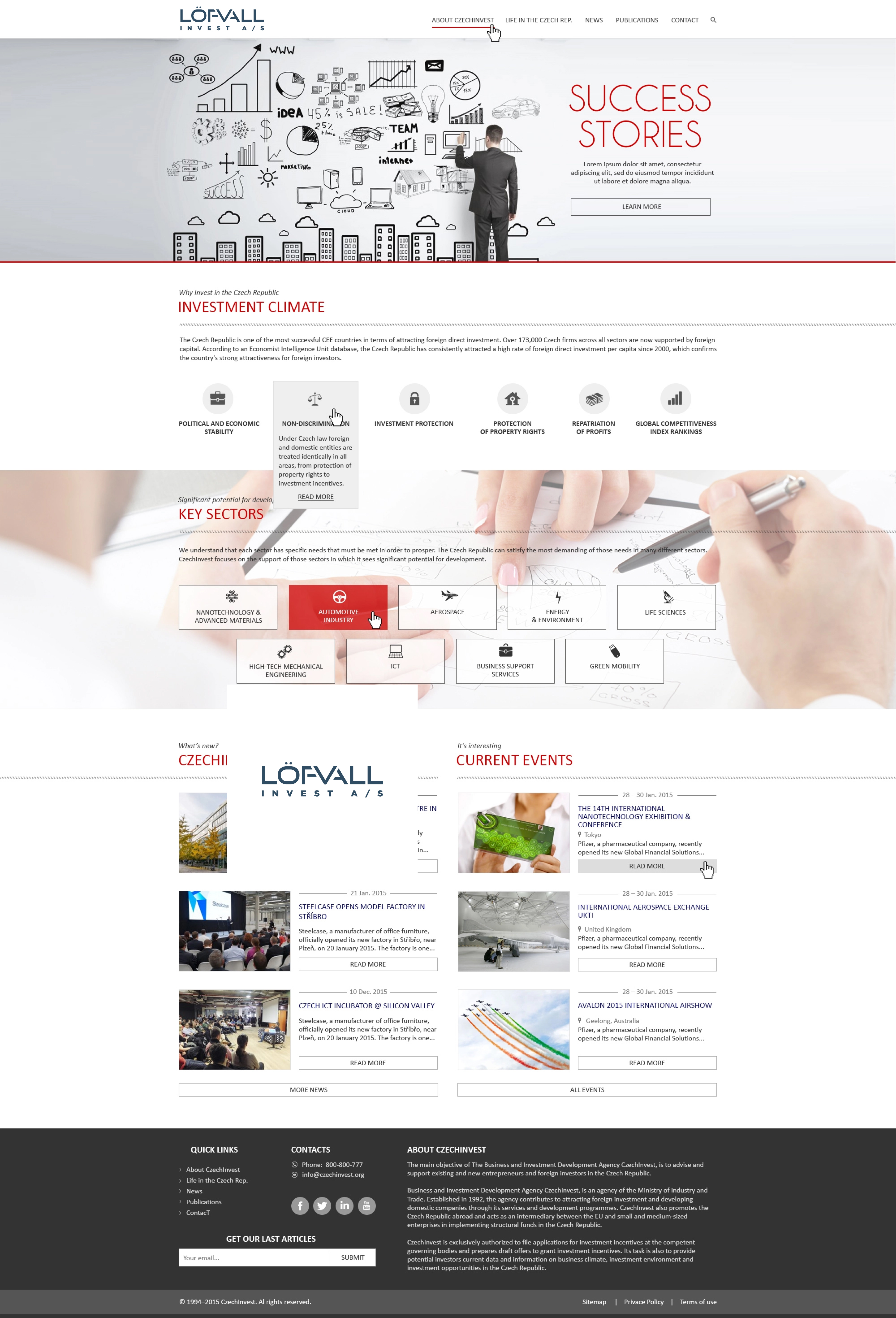 Web Design by lisa 28 for Löfvall Invest A/S | Design #25527994