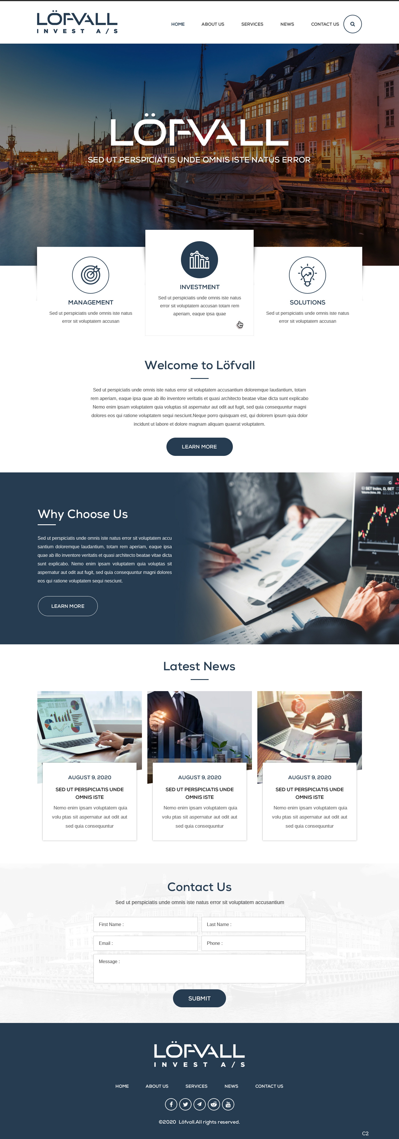 Diseño Web por pb para Löfvall Invest A/S | Diseño: #25530098