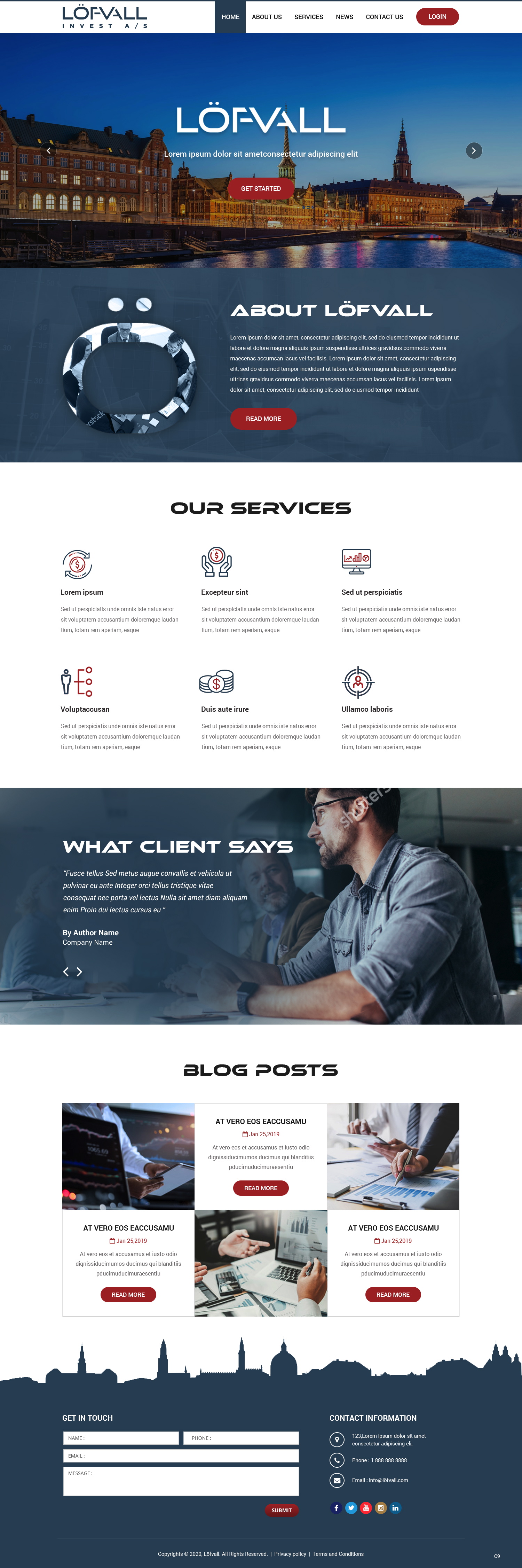 Web Design by pb for Löfvall Invest A/S | Design #25530102