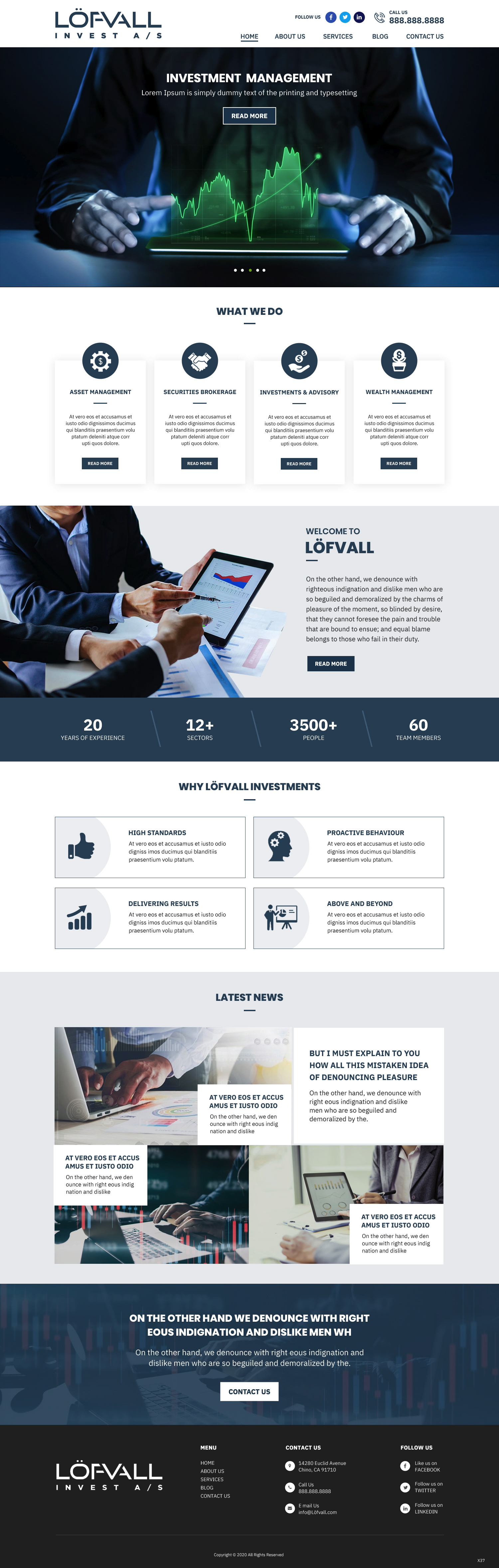 Diseño Web por pb para Löfvall Invest A/S | Diseño #25530106