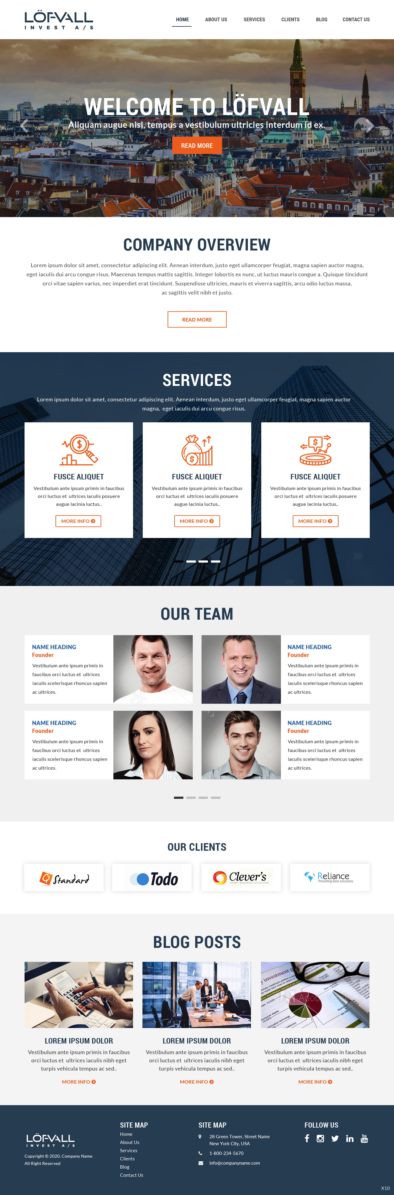 Web Design by pb for Löfvall Invest A/S | Design #25530107