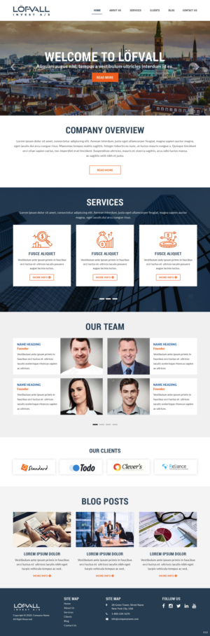 Diseño Web por pb para Löfvall Invest A/S | Diseño: #25530107
