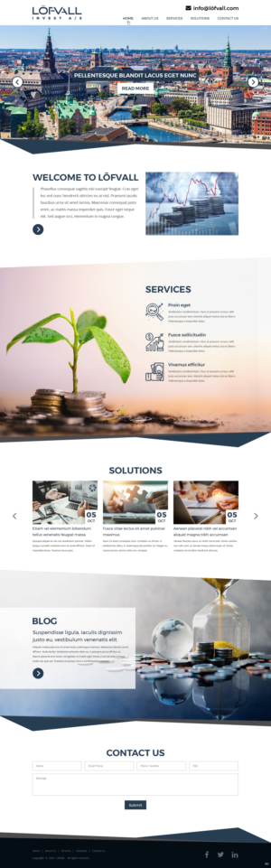 Diseño Web por pb para Löfvall Invest A/S | Diseño: #25530108