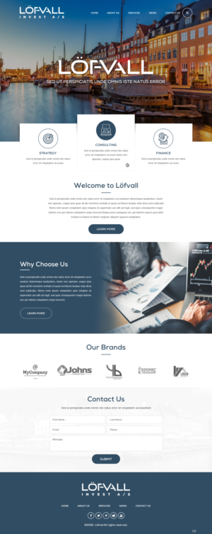 Diseño Web por pb para Löfvall Invest A/S | Diseño: #25580296