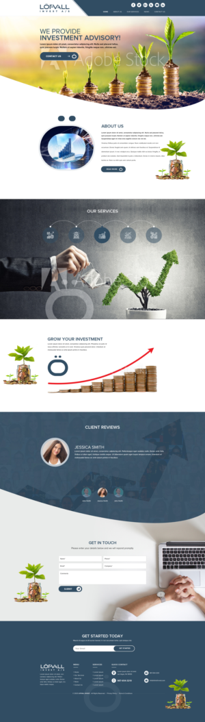 Diseño Web por sakshiinfoway para Löfvall Invest A/S | Diseño: #25529239