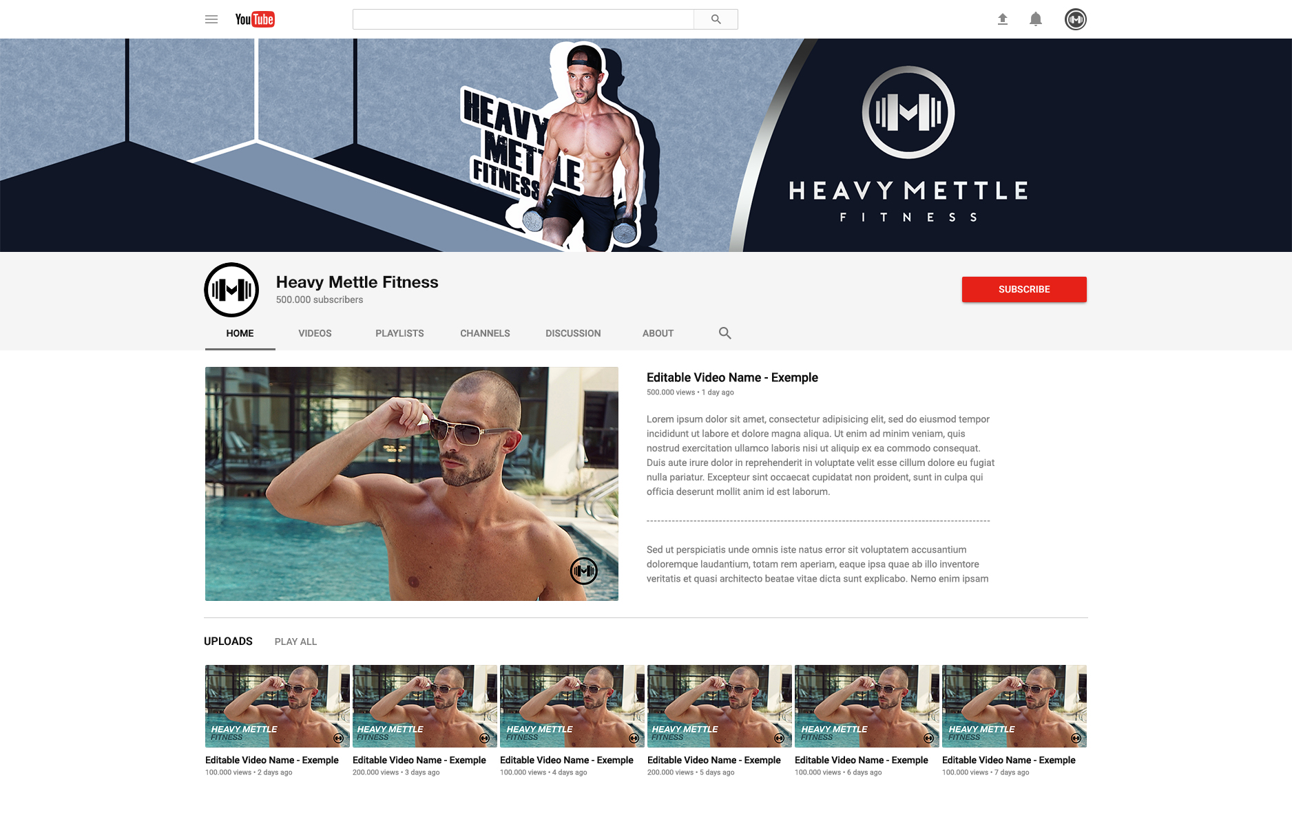 YouTube Design by Suroj 2 for this project | Design #25527532