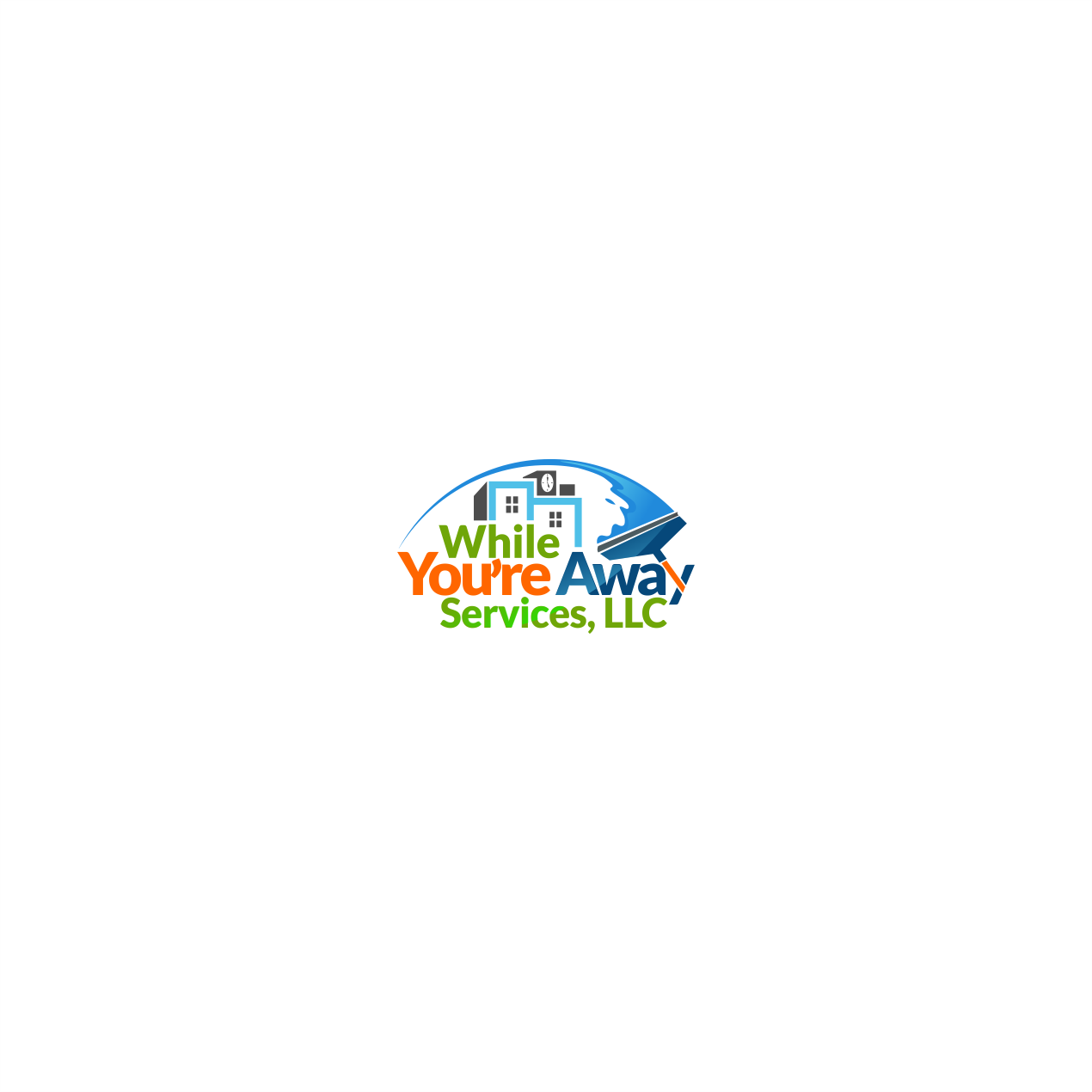 Logo Design by Arham Hidayat for While You're Away Services | Design #25542351