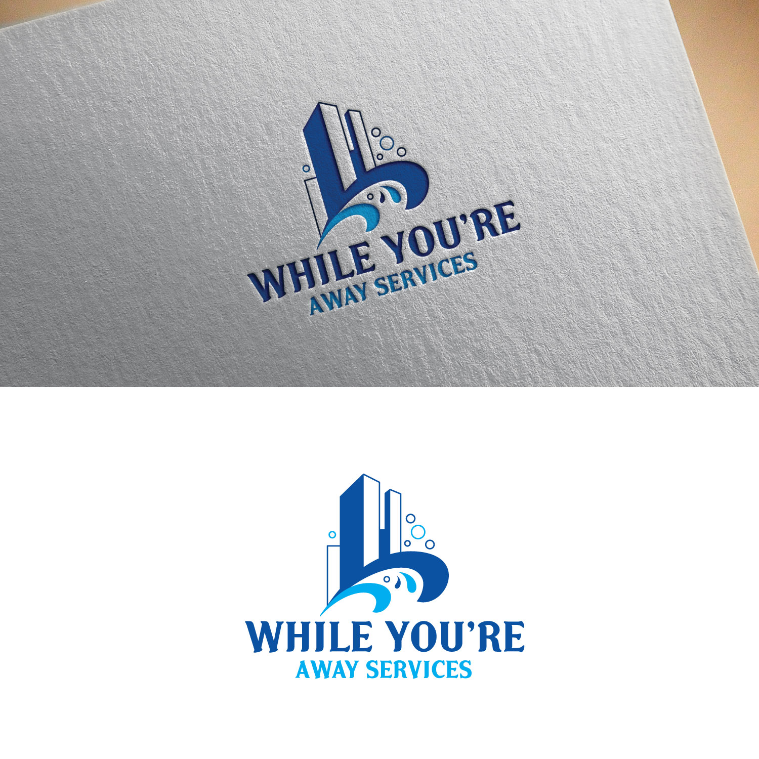 Logo Design by FourtuneDesign for While You're Away Services | Design #25530409
