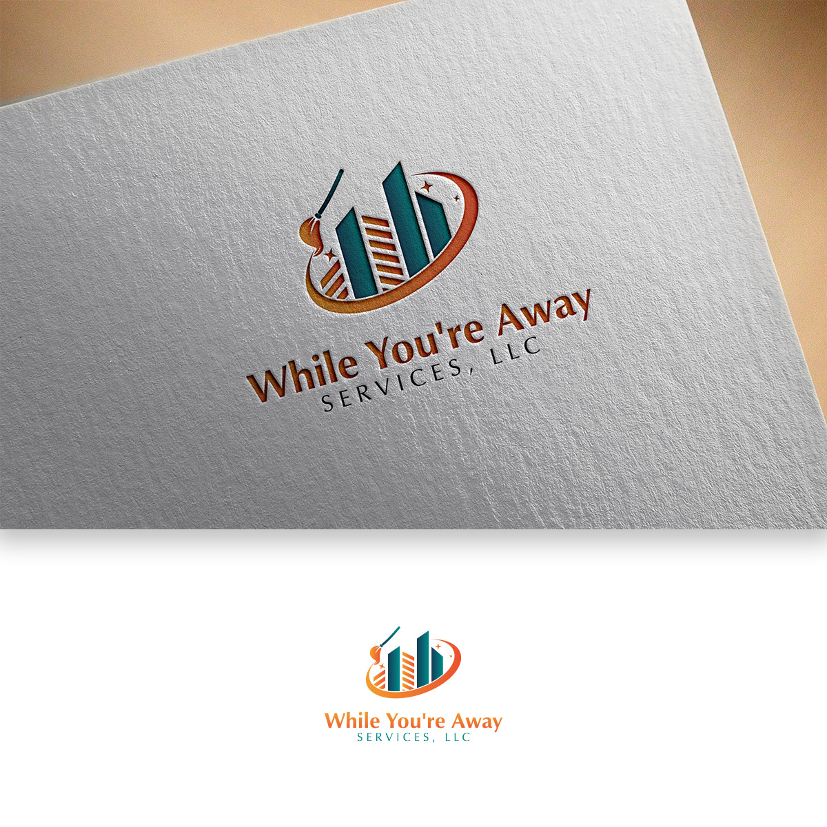 Logo Design by DesignDUO for While You're Away Services | Design #25549048