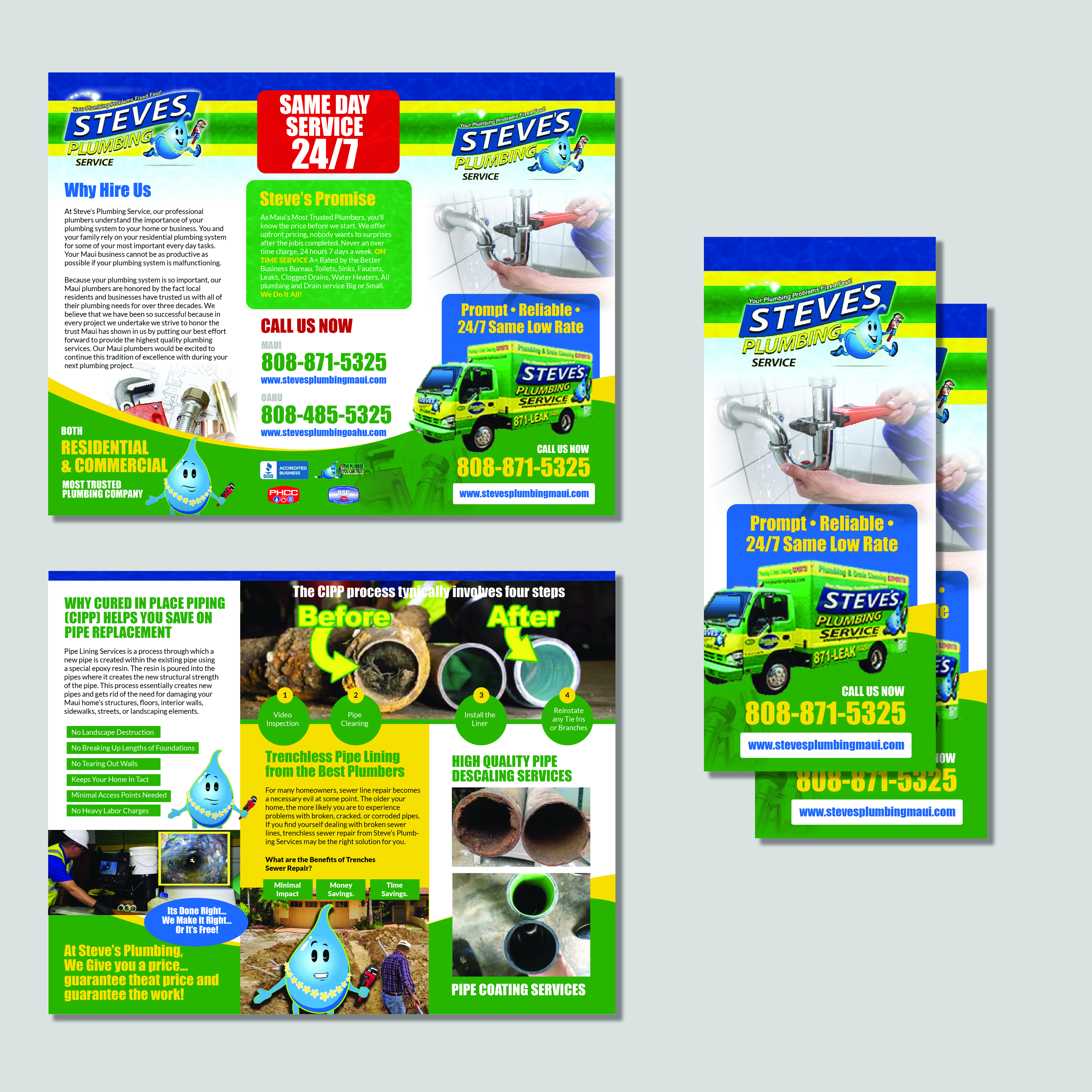 Design de Flyer par Achiver pour Steve's Plumbing Service | Design #25534233