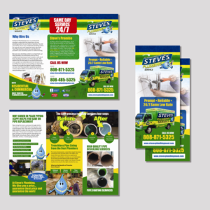 Flyer Design by Achiver for Steve's Plumbing Service | Design: #25534233