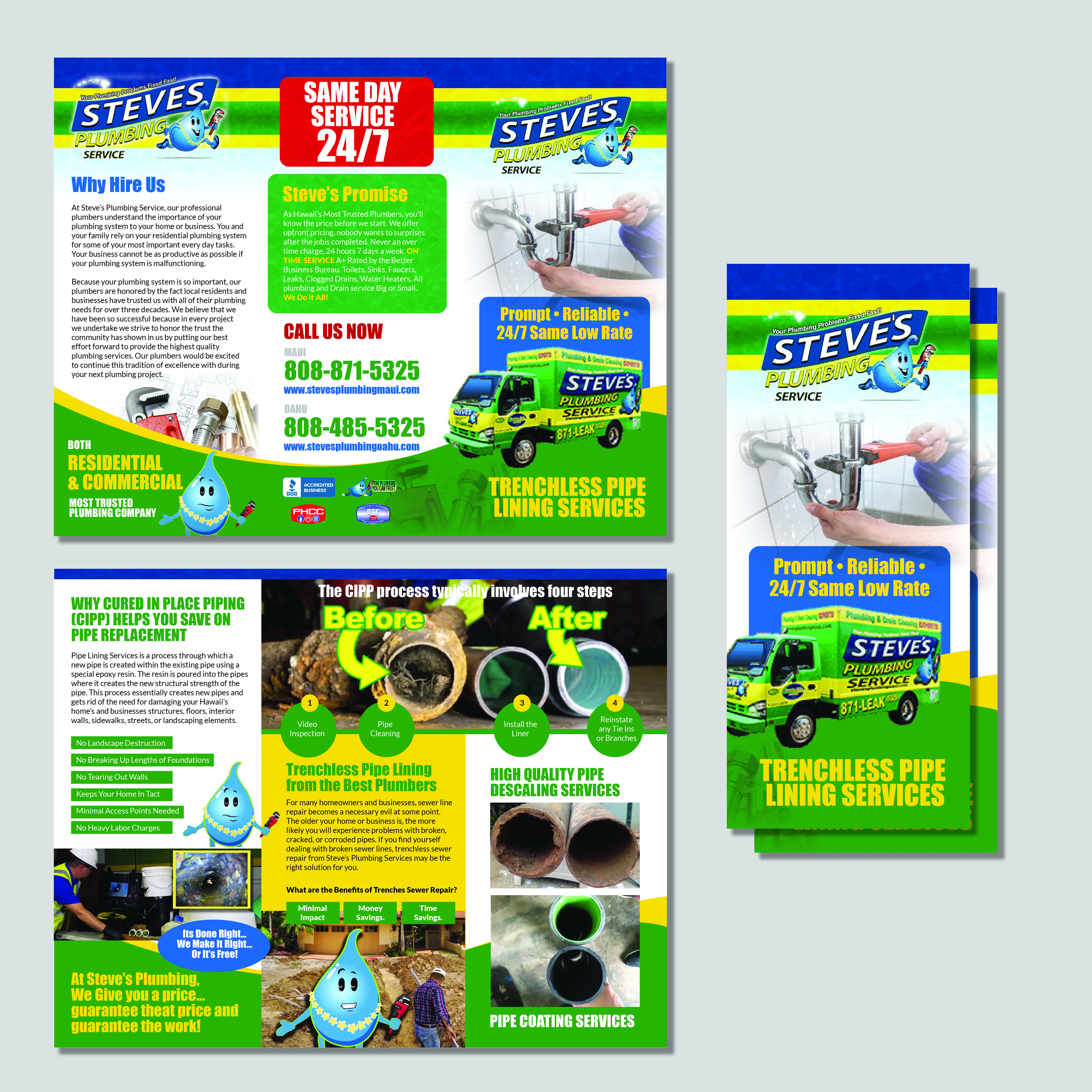 Flyer Design by Achiver for Steve's Plumbing Service | Design #25537759
