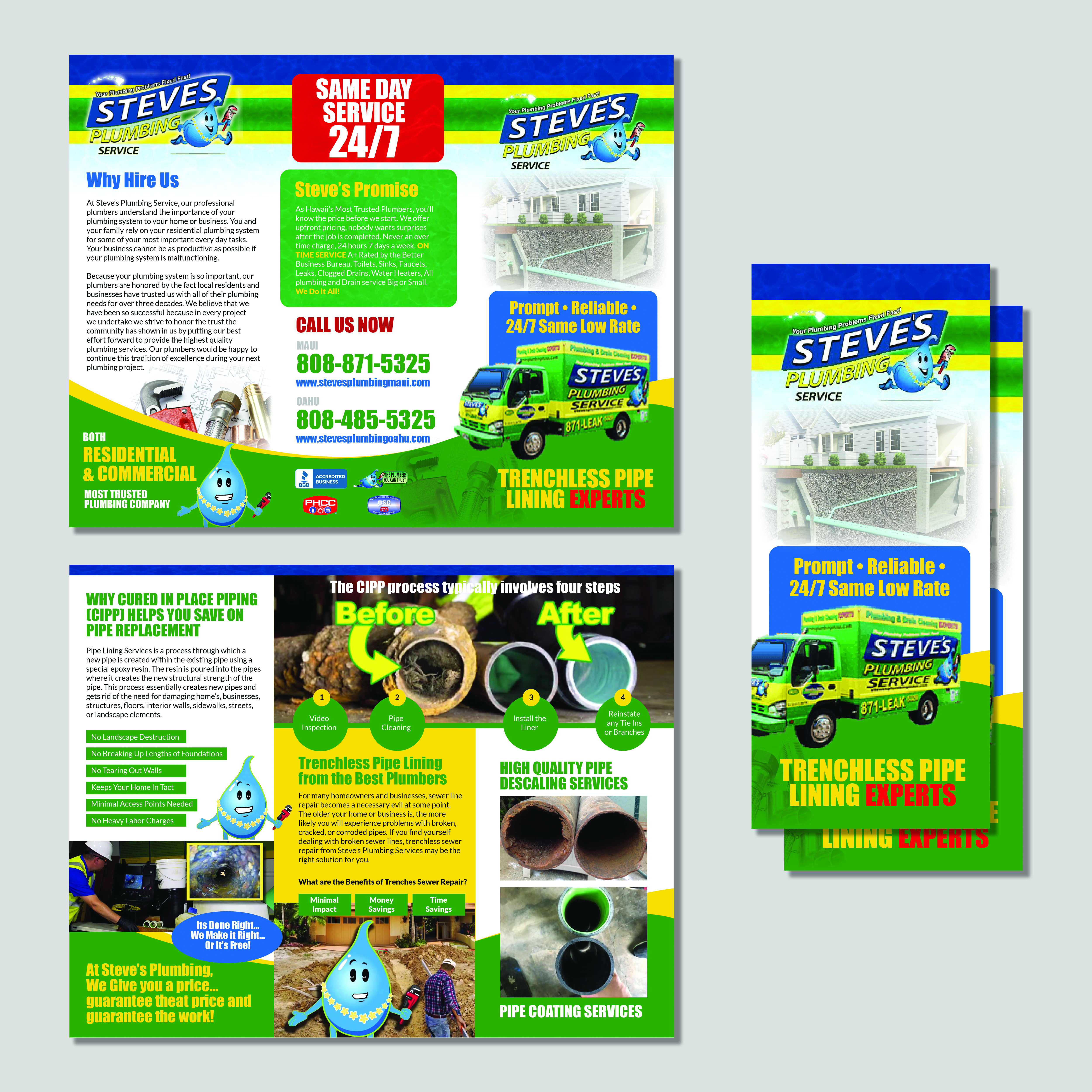 Diseño de Flyer por Achiver para Steve's Plumbing Service | Diseño #25540650