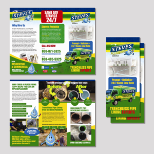 Design de Flyer par Achiver pour Steve's Plumbing Service | Design : #25540650